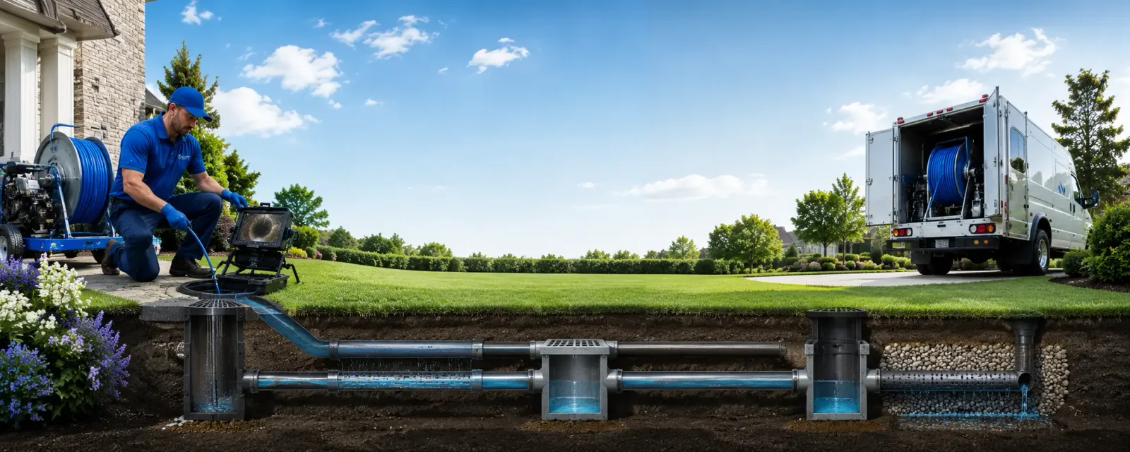 Outdoor drain cleaning information for Montville, NJ